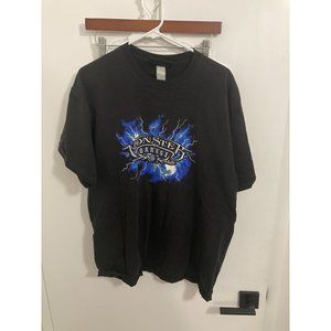 Monster Garage Y2K Men's T-Shirt, Black/Blue, XL